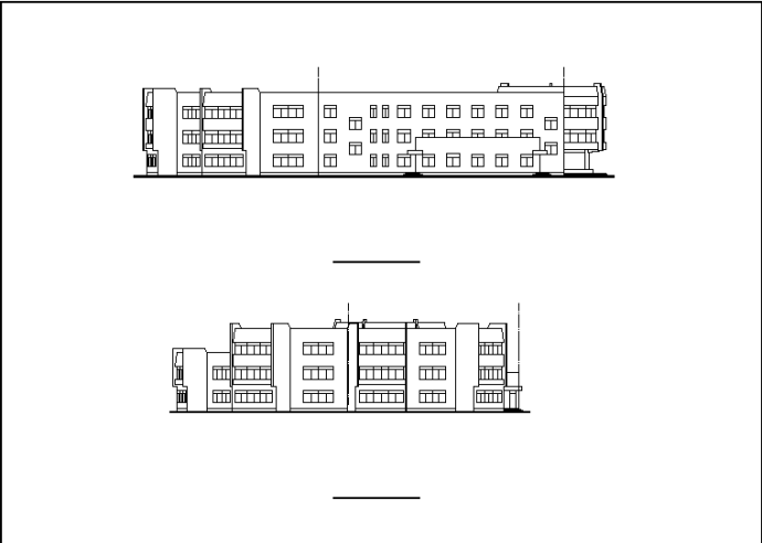 河南某幼儿园教学楼建筑设计施工cad图纸（含说明）_图1