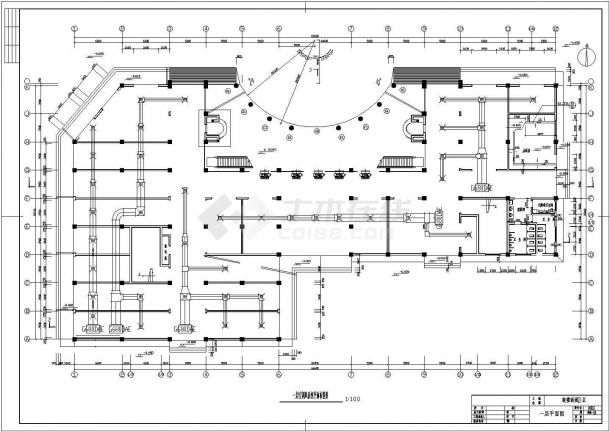 空调设计_商场中央空调设计CAD图-图一