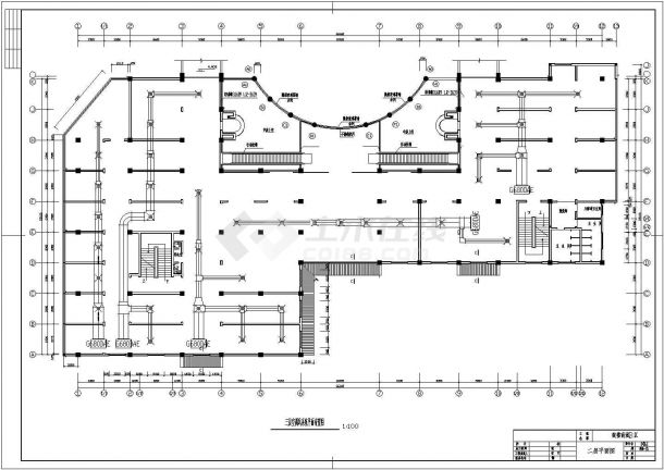空调设计_商场中央空调设计CAD图-图二