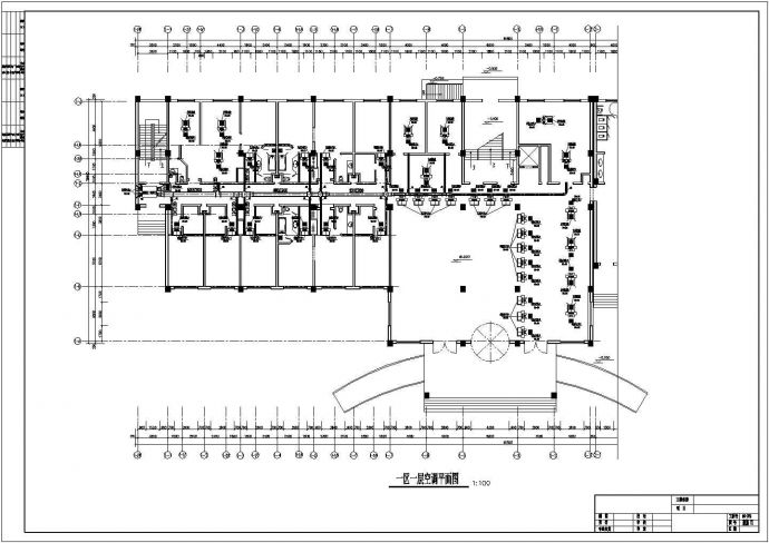 空调设计_某宾馆空调设计CAD图_图1