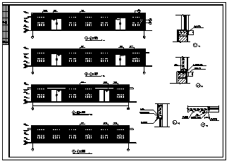 厂房设计_10米左右双连跨某单层门式钢架结构厂房结构施工cad图纸_图1