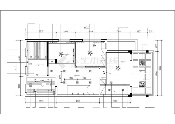 290平米3层框架结构单体豪华别墅装修施工设计CAD图纸-图一