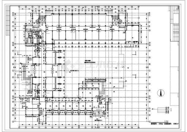 某五层大学教学楼建筑施工cad图，共十一张-图二