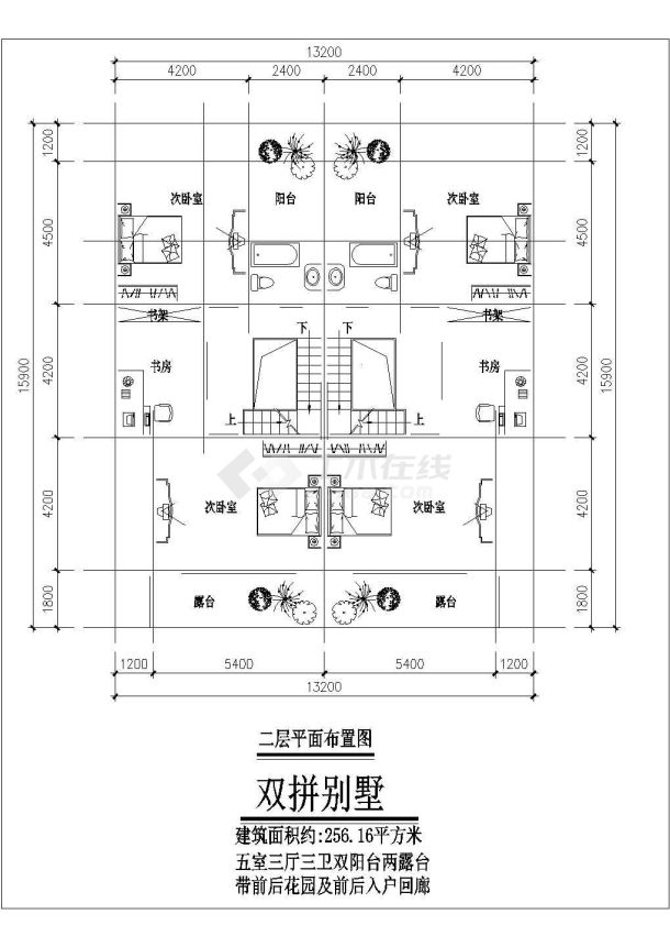 南京某小三层现代联拼别墅CAD结构设计大样完整方案图-图一