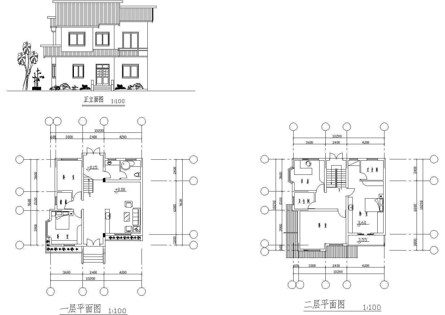 某融信小区豪华别墅CAD设计大样构造施工图