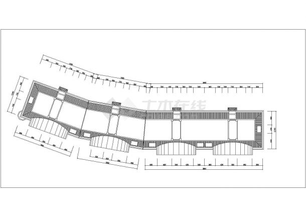 7000平米6+1层混合结构住宅楼建筑设计CAD图纸（含阁楼层）-图一