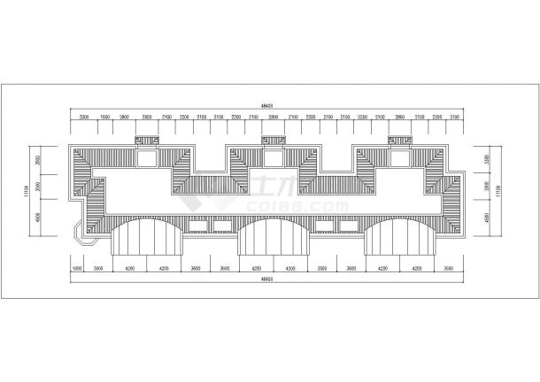 南京市某小区3150平米6层框架结构住宅楼建筑设计CAD图纸-图一