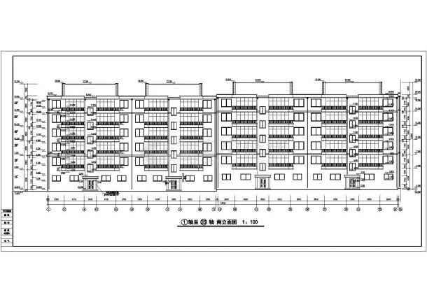 厦门市某小区2900平米6层砖混结构住宅楼建筑设计CAD图纸-图一