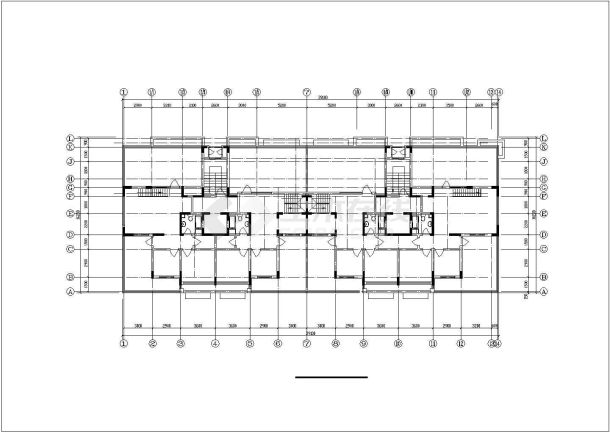 济南市某小区10层框架结构住宅楼建筑设计CAD图纸（三套方案）-图一