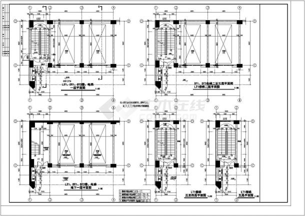 [新疆]5层现代风格立体停车库建筑设计全套施工图-图二