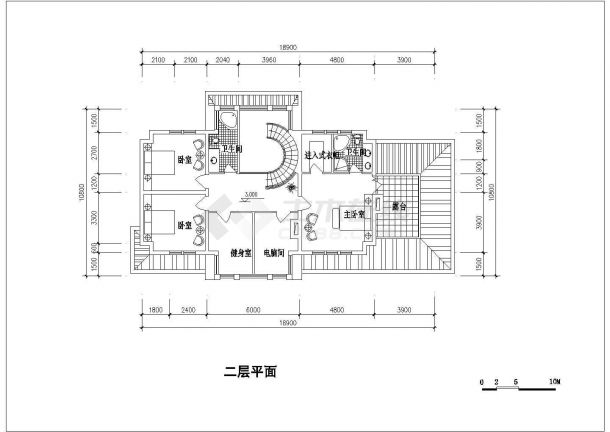 某天安公寓别墅CAD详细大样完整设计公寓方案-图二