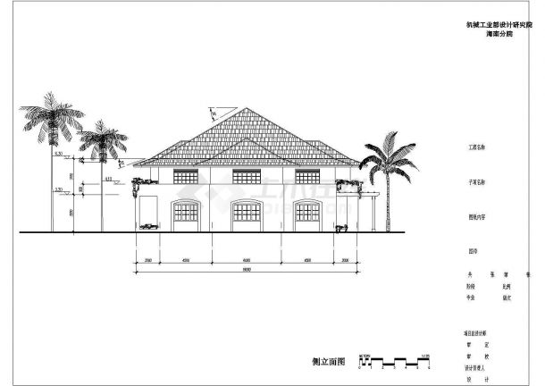 某夏威夷别墅CAD详细构造施工平面方案-图一