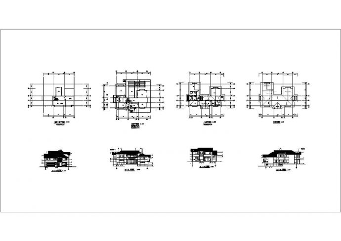 某北巷花园别墅CAD详细构造设计图纸_图1