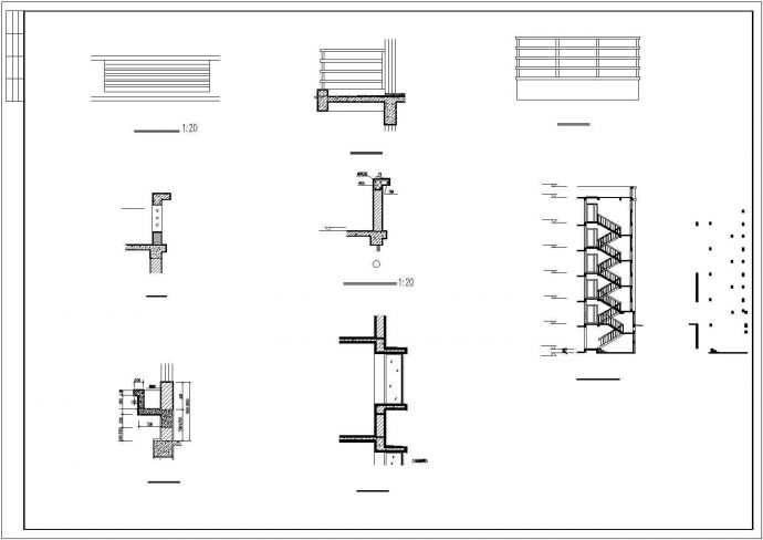 呼和浩特市某小区6层砖混结构住宅楼全套建筑设计CAD图纸_图1