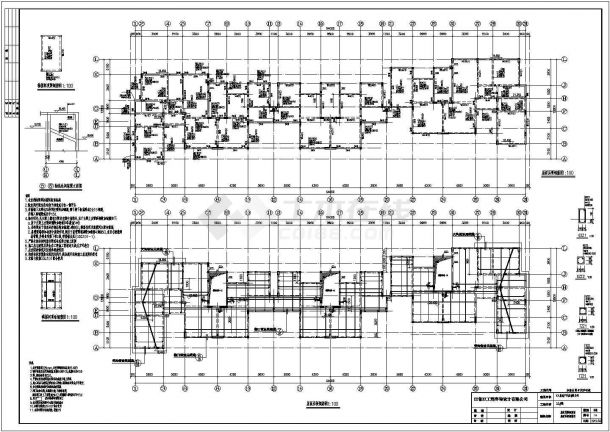 某江西省上饶市美地印象住宅楼结构CAD大样完整施工图-图二