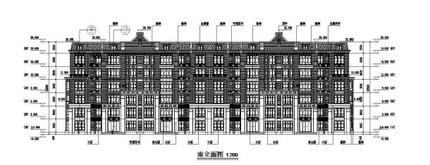 某城市房屋大平层户型图设计建筑布置参考详图-图一