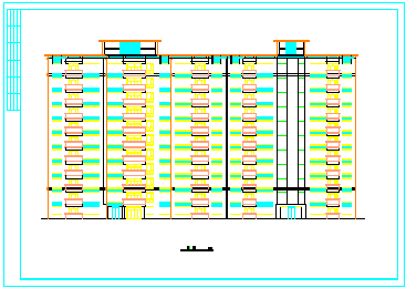 某小高层住宅楼CAD方案图纸-图二