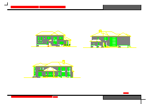 某二层别墅建筑设计CAD施工图纸（含效果图）-图一