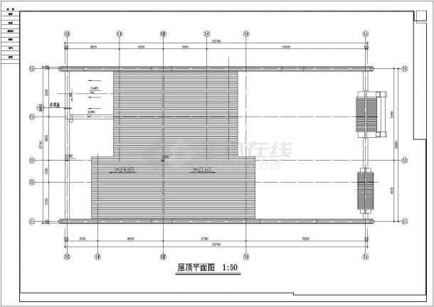 某杭州现代式四合院CAD建筑设计施工完整图-图一