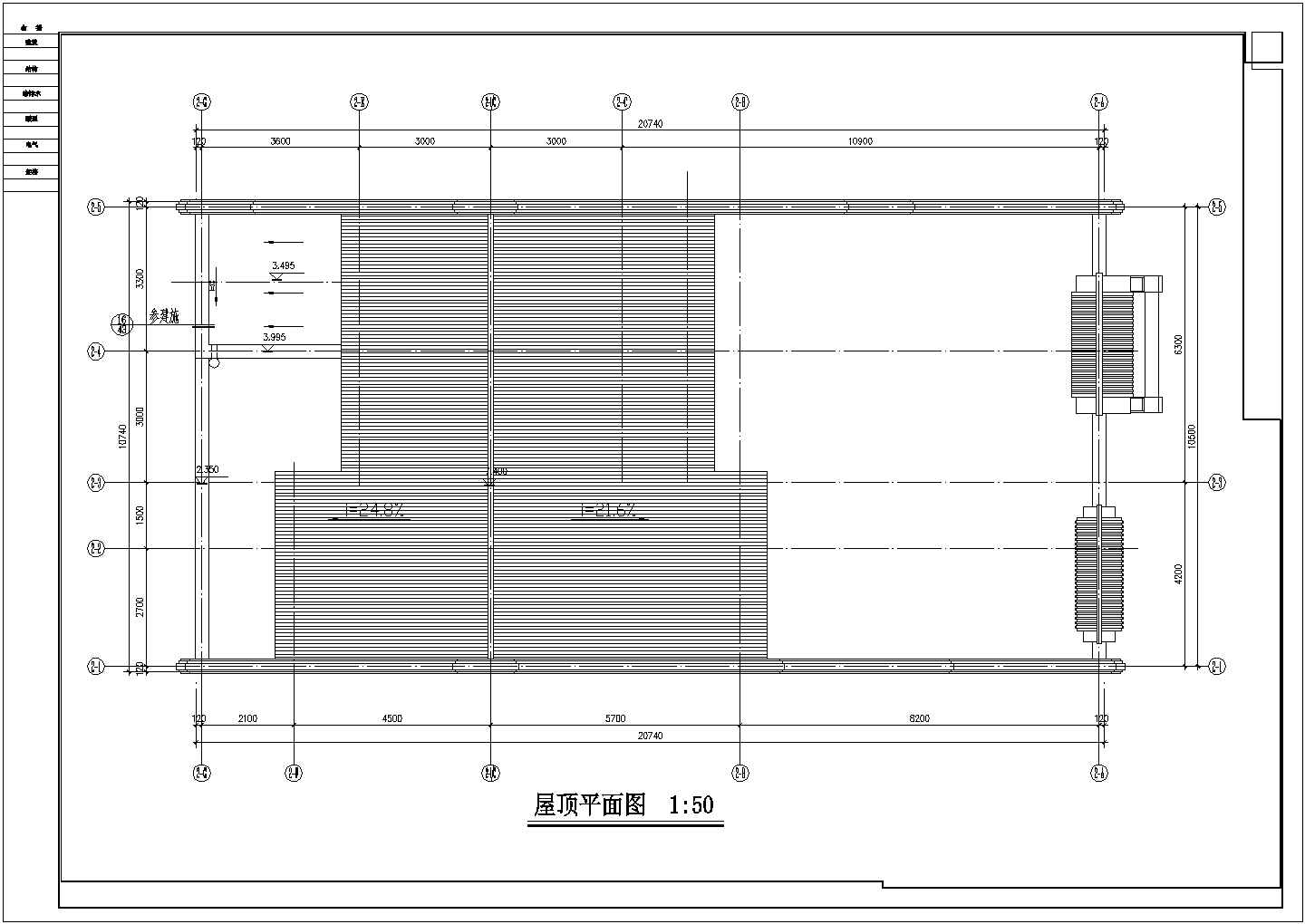 某杭州现代式四合院CAD建筑设计施工完整图