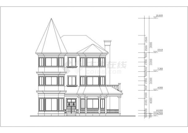 某永宁花园二层别墅CAD整套设计大样施工图纸-图二