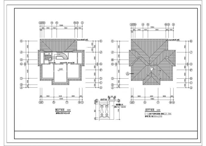 某星苑小区全套别墅建筑CAD完整大样设计图_图1