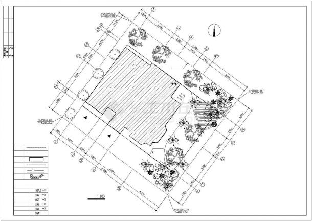358平米2层全砖混结构乡村私人别墅建筑设计CAD图纸（含总平面图）-图一