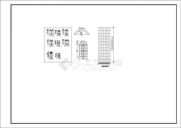 某玉兰小区别墅装饰CAD设计构造完整方案-图一