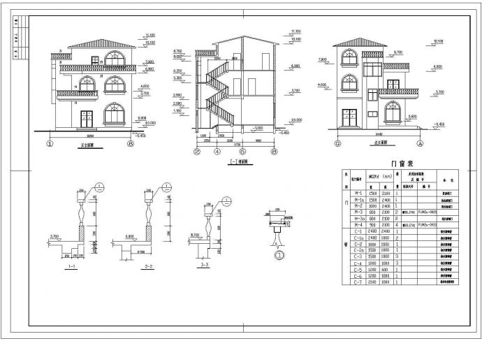 某周家塘小区私人住宅CAD详细大样平面施工图_图1