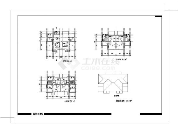 某别墅区详细规划设计CAD完整大样方案-图二
