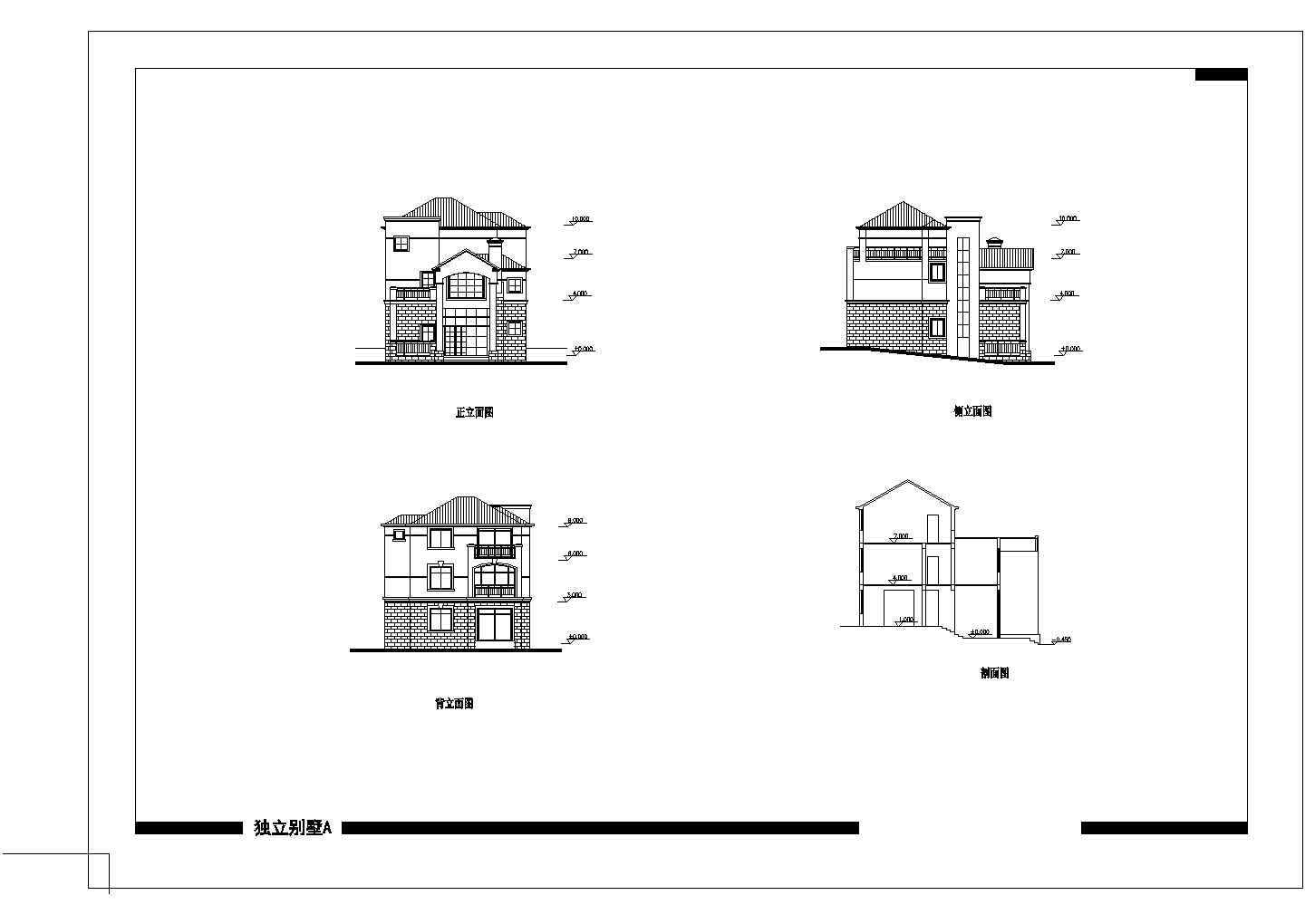 某别墅区详细规划设计CAD完整大样方案