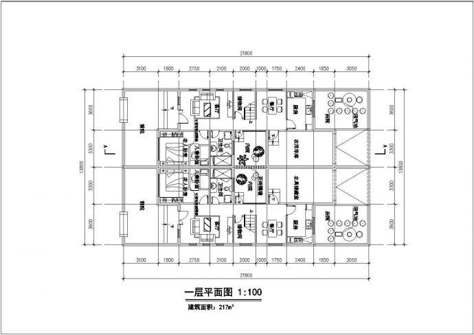 某富宏小区豪华型别墅CAD详细设计大样方案_图1