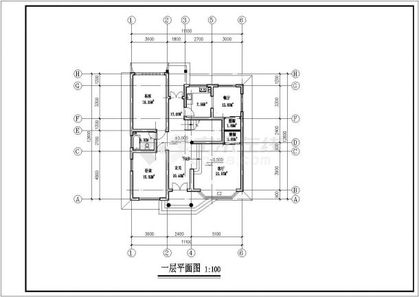 某华润别院别墅设计CAD完整平面大样方案图-图二