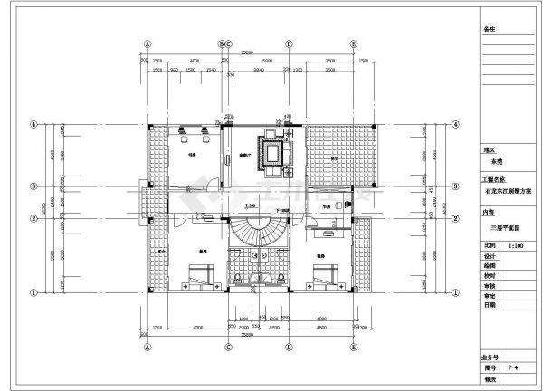 某东江小区别墅CAD详细大样设计完整施工图-图二