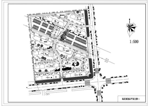 某金鼎花园小区CAD全套设计大样规划方案-图一
