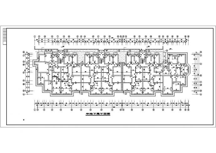 4400平米7层砖混结构住宅楼建筑设计CAD图纸（含阁楼层）_图1