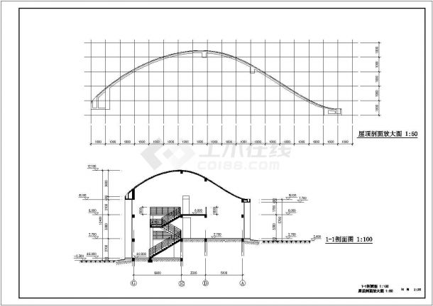 某两个别墅初步设计CAD详细大样完整图纸-图二