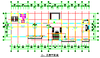 某地3层办公楼详细CAD设计方案图纸-图一