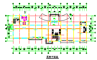 某地3层办公楼详细CAD设计方案图纸-图二