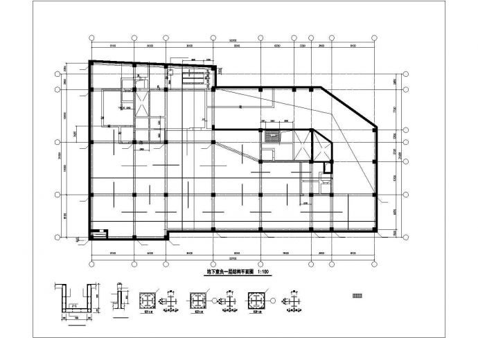 [南京]八层钢框架结构电影院结构施工图（含建施）_图1