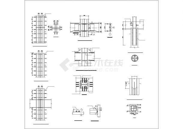 [南京]八层钢框架结构电影院结构施工图（含建施）-图二