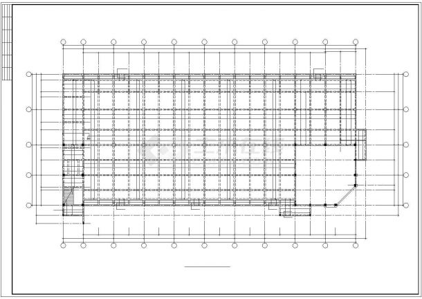 三层框架办公楼整套结构建施cad图，共二十八张-图二