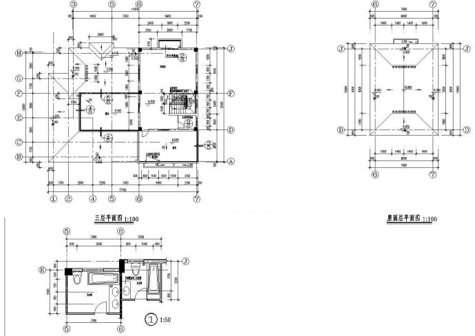 某新苑小区别墅建筑CAD全套设计大样完整施工图_图1