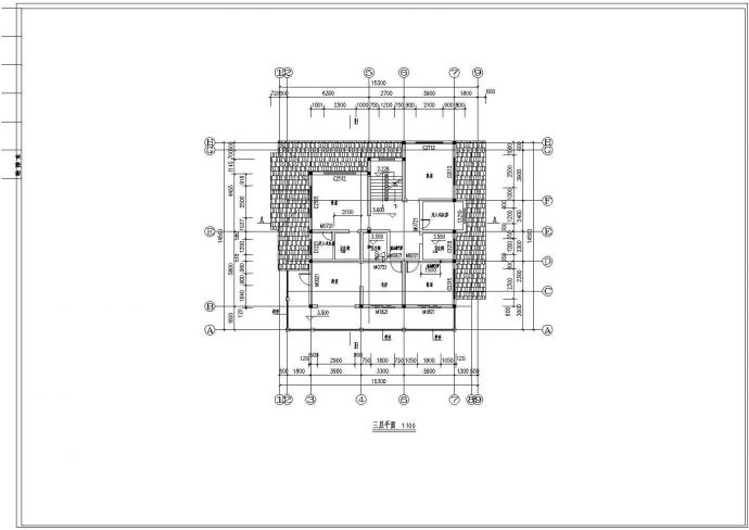 某四方花园别墅设计CAD全套详细施工图纸_图1