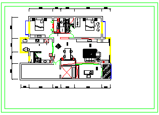 某别墅装修建筑设计CAD施工图-图二