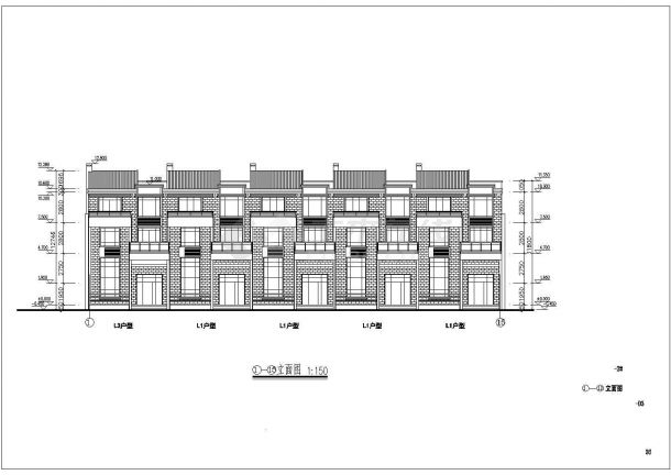 沈阳市某社区3层框混结构独栋私人别墅全套建筑设计CAD图纸（4套方案）-图一