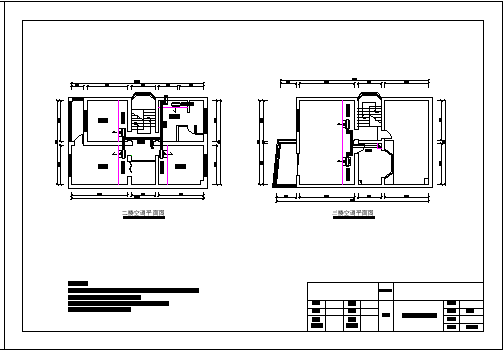 某别墅中央空调系统cad设计施工图纸_图1
