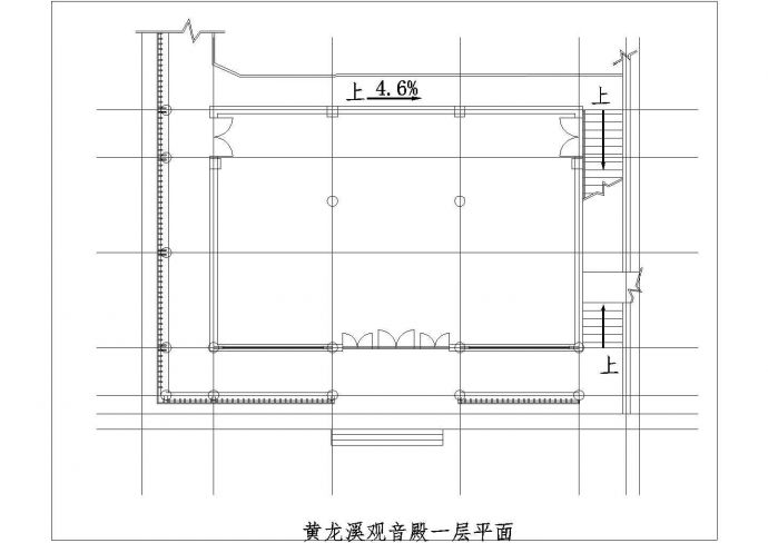 南京某地景区古庙全套施工设计cad图纸_图1
