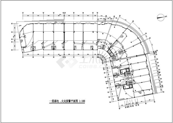 高层住宅楼电气施工cad图，共二十张-图一