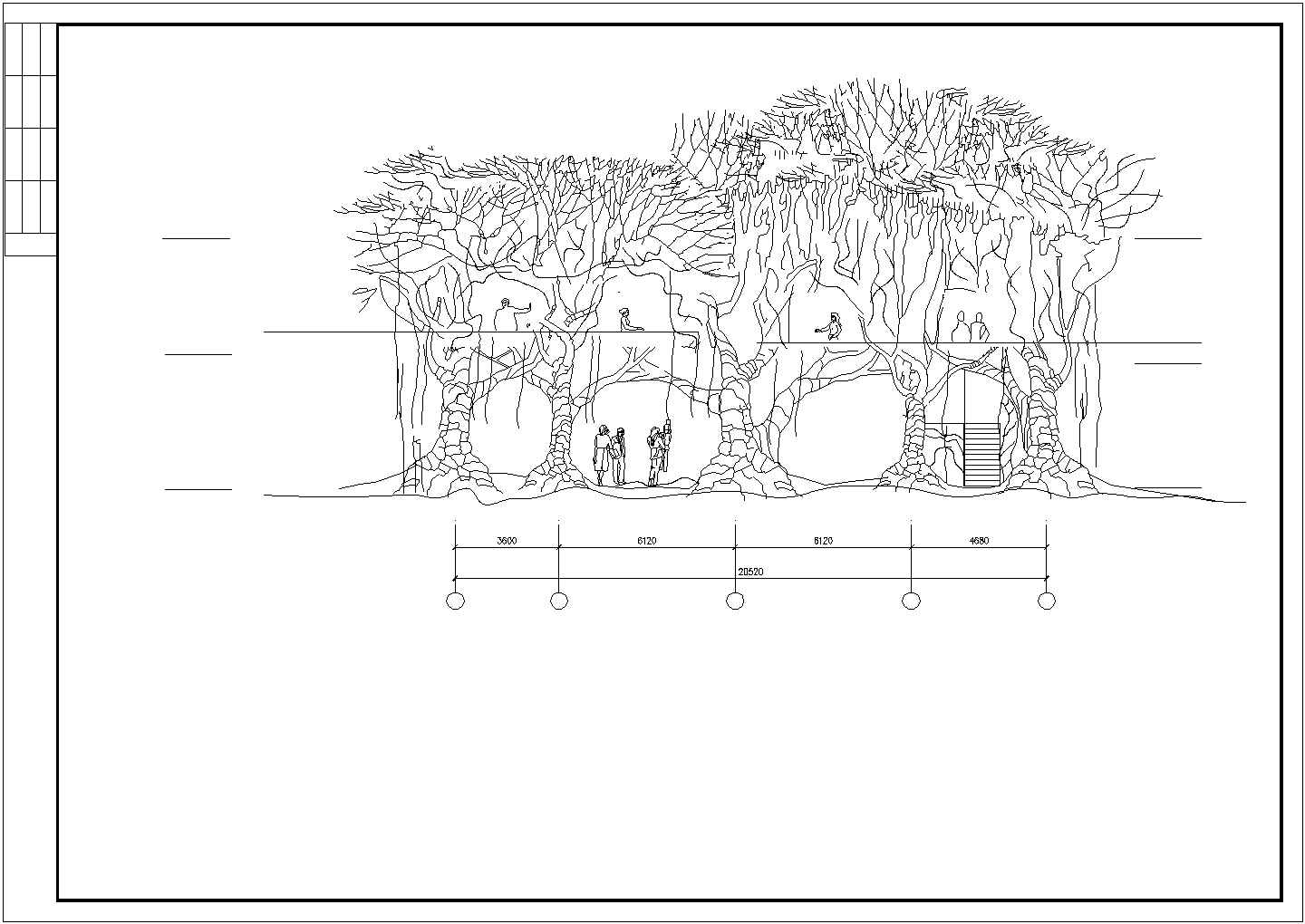 某童趣园树林房子全套建筑施工设计cad详图